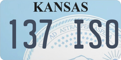 KS license plate 137ISO