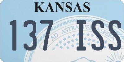 KS license plate 137ISS