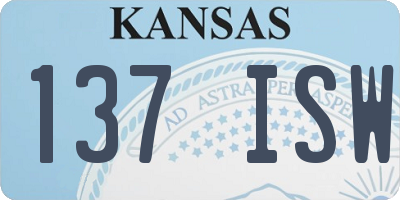 KS license plate 137ISW