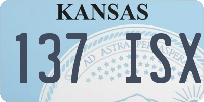 KS license plate 137ISX