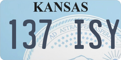 KS license plate 137ISY