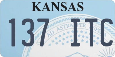 KS license plate 137ITC