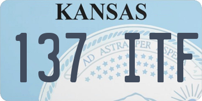 KS license plate 137ITF