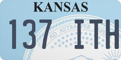 KS license plate 137ITH