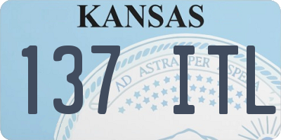 KS license plate 137ITL