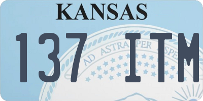KS license plate 137ITM