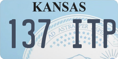 KS license plate 137ITP