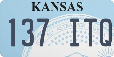 KS license plate 137ITQ