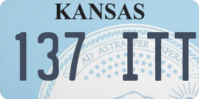 KS license plate 137ITT