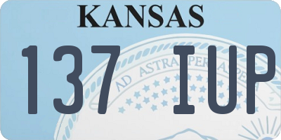 KS license plate 137IUP