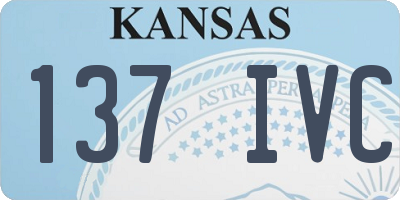KS license plate 137IVC