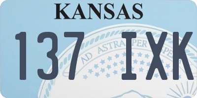 KS license plate 137IXK