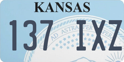 KS license plate 137IXZ