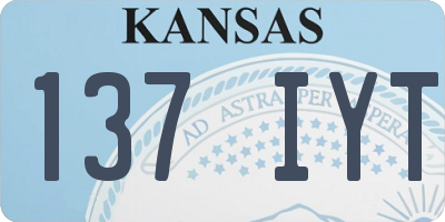KS license plate 137IYT