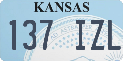 KS license plate 137IZL