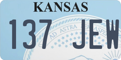 KS license plate 137JEW