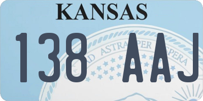 KS license plate 138AAJ