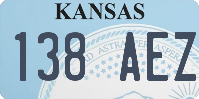 KS license plate 138AEZ
