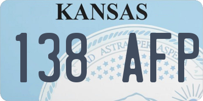 KS license plate 138AFP