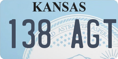 KS license plate 138AGT