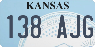 KS license plate 138AJG