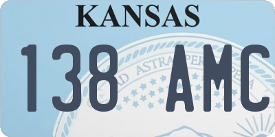 KS license plate 138AMC