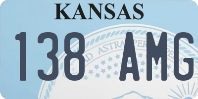KS license plate 138AMG