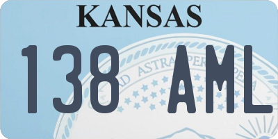 KS license plate 138AML