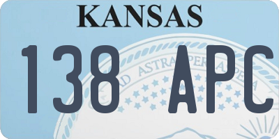 KS license plate 138APC