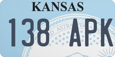 KS license plate 138APK
