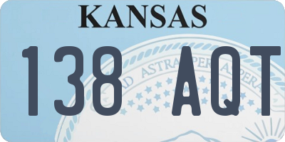 KS license plate 138AQT