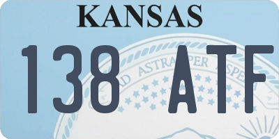 KS license plate 138ATF
