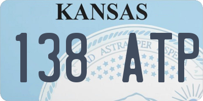 KS license plate 138ATP