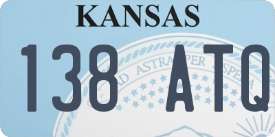 KS license plate 138ATQ