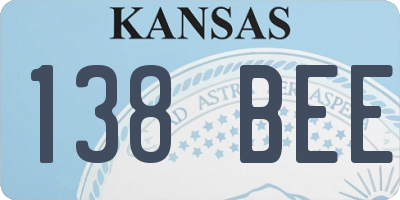 KS license plate 138BEE