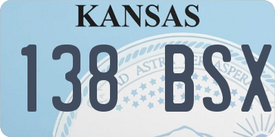 KS license plate 138BSX