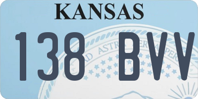 KS license plate 138BVV