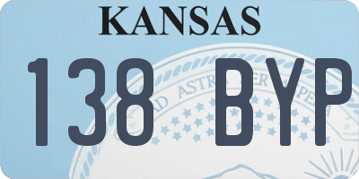 KS license plate 138BYP