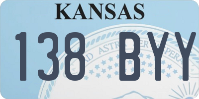 KS license plate 138BYY