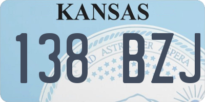 KS license plate 138BZJ
