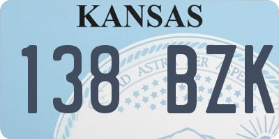 KS license plate 138BZK