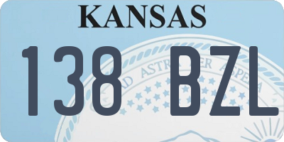 KS license plate 138BZL