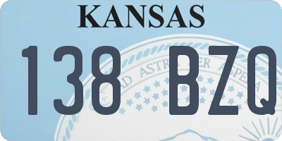 KS license plate 138BZQ