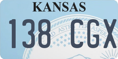 KS license plate 138CGX