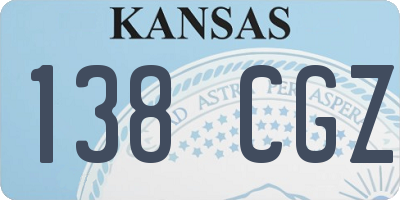 KS license plate 138CGZ