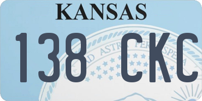 KS license plate 138CKC