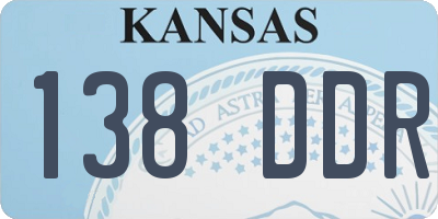 KS license plate 138DDR