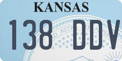 KS license plate 138DDV