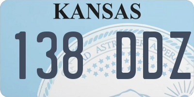 KS license plate 138DDZ