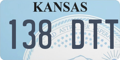 KS license plate 138DTT